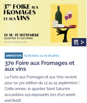 FOIRES AUX VINS ET AUX FROMAGES SEPTEMBRE 2024