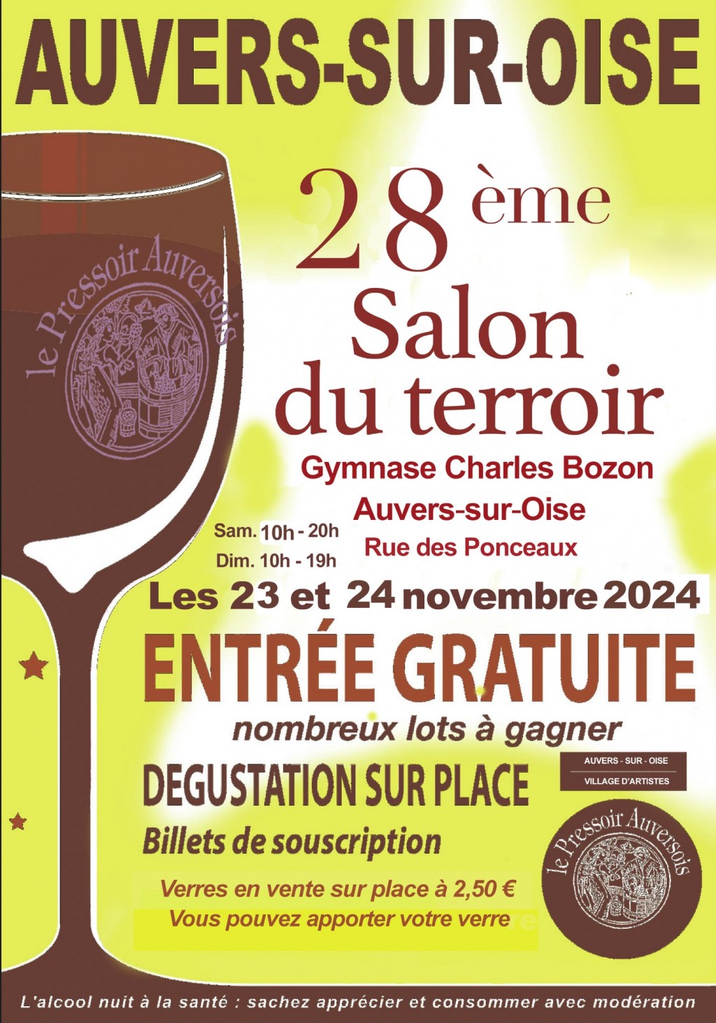SALON DU TERROIR AUVERS SUR OISE LE 23 ET 24 NOVEMBRE